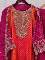 Ruby Embroidery Suit Set with Dupatta and Pant - Image 3