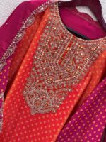 Ruby Embroidery Suit Set with Dupatta and Pant - Image 4