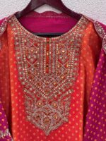 Ruby Embroidery Suit Set with Dupatta and Pant - Image 8