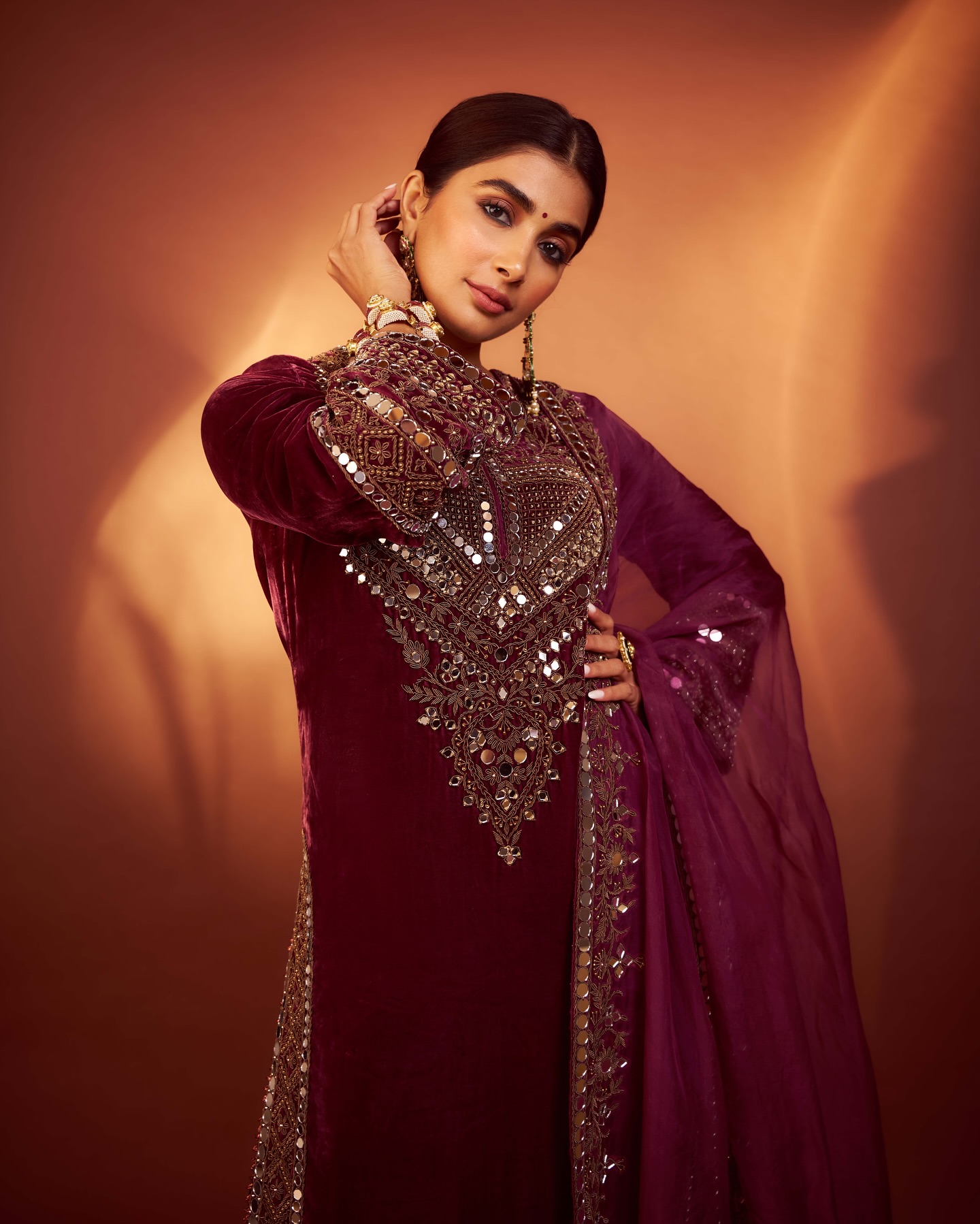 pooja-hegde.jpg Pooja Luxury Embroidered Suit Set - Image 1