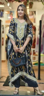 Royal Chinon Silk Luxe Kaftan - Image 2