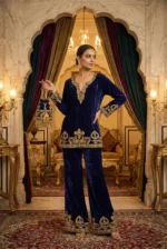Imperial Blue Premium Velvet Set - Image 2