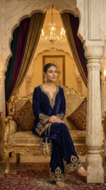 Imperial Blue Premium Velvet Set - Image 4