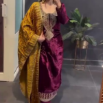 Premium Maroon Velvet Vogue Suit