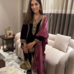 Viscose Velvet Premium Thread Embroidery work Designer Velvet Suit