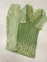 Luxnetics Premium Embroidery work Winter Wear Velvet Suit - Image 4