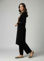 Luxnetics Embroidery Work Velvet Cord Set - Image 3