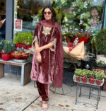 Premium Luxnetics Winter Wear Velvet Suit - Image 3