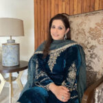 Sequence Coding Work Winter Special Designer Velvet Kurti Pant Dupatta Set (Ready to Wear)