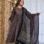 Classic Brown Ethnic Kurti Ensemble