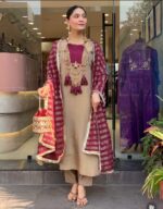 Noor-e-Beige Festive Kurti Set