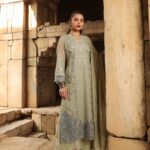 Pastel Grace Embroidered Kurti Pant Dupatta Set