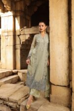 Pastel Grace Embroidered Kurti Pant Dupatta Set - Image 4