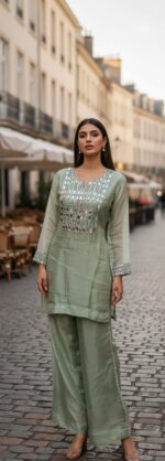 Pastel Festive Kurta Set - Image 4