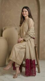 Royal Embroidered Sharara Suit - Image 2