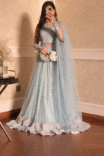 Aqua Mist Flowy Kurta Set