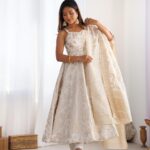 Banarasi Jacquard Dola Silk Anarkali Suit Set