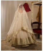 Premium Off-White Georgette Embroidered Anarkali Suit Set - Image 5