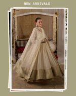 Premium Off-White Georgette Embroidered Anarkali Suit Set - Image 3